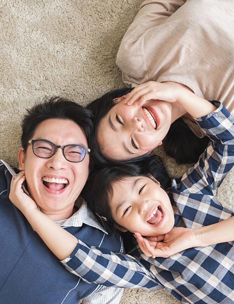 family-of-three family of three dentist